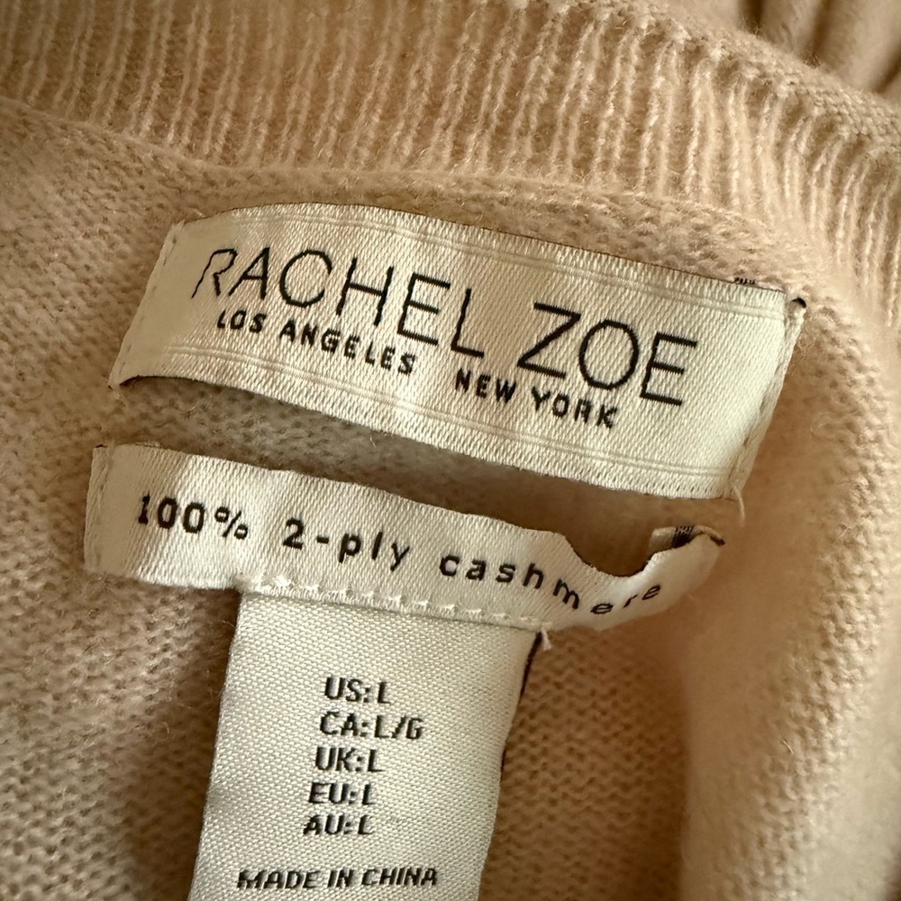 Rachel Zoe 100% 2-Ply Cashmere Sweater - Picture 7 of 7